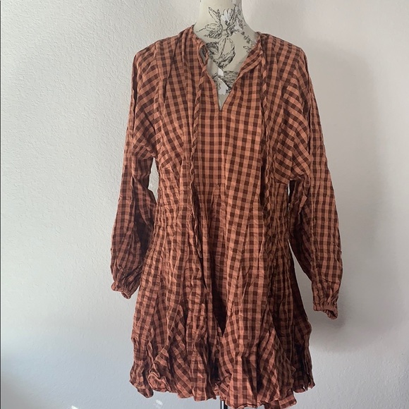 ❄️ASOS design trapeze seersucker mini dress - Picture 5 of 8